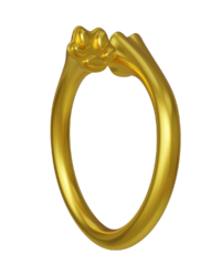 Cat Paw Ring aus Gold oder Platin