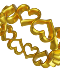 Ring Herz aus Feingold oder Platin