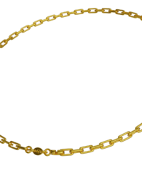 Paperclip-Kette in 999 Gold