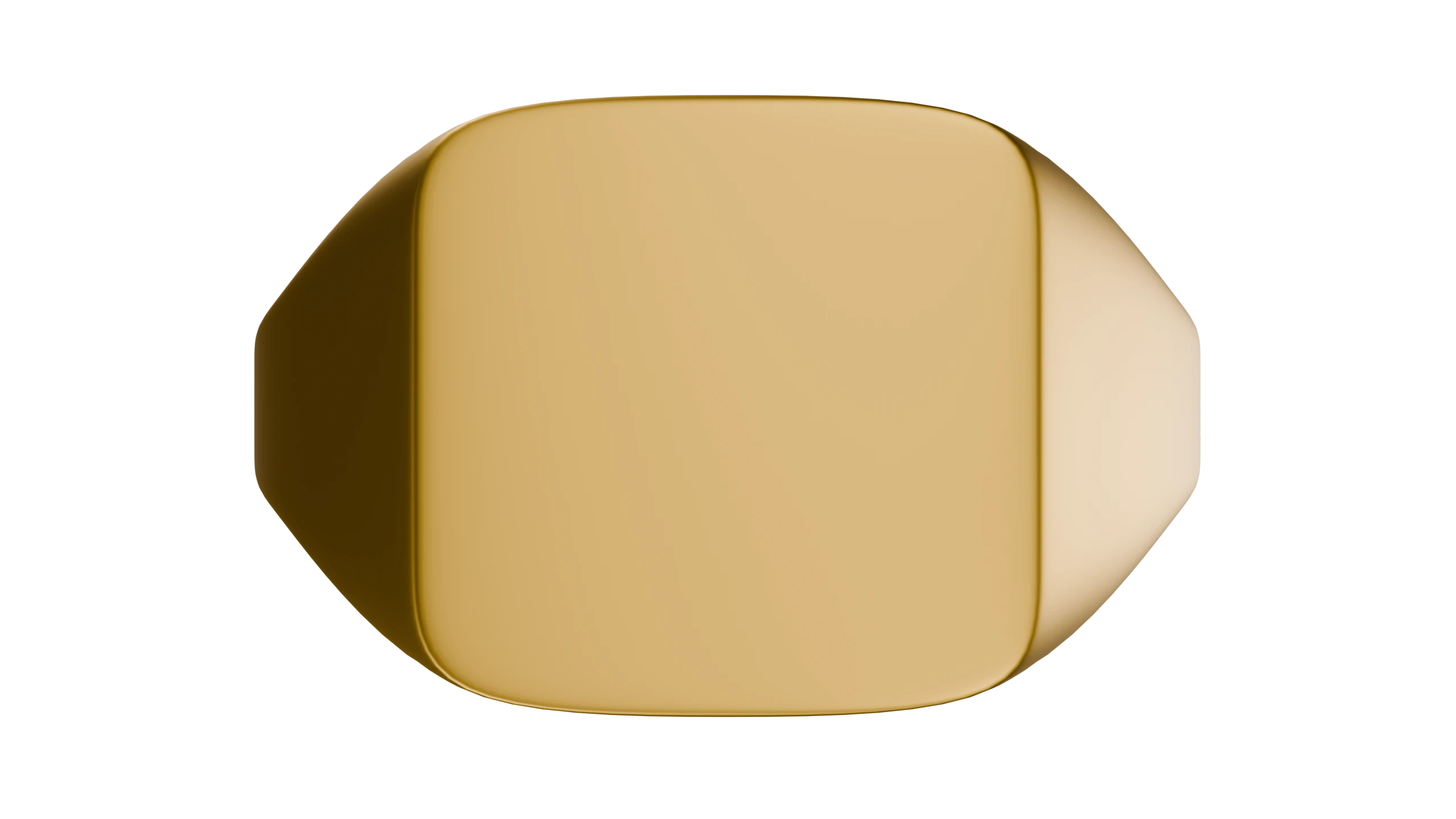 Seigelring Square aus 24 Karat Gold oder Platin