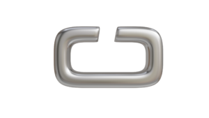 Verschluss-Paperclip-Kette-Platin