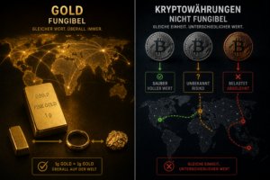 Gold vs Kryptowaerungen. Vorteile vom Gold